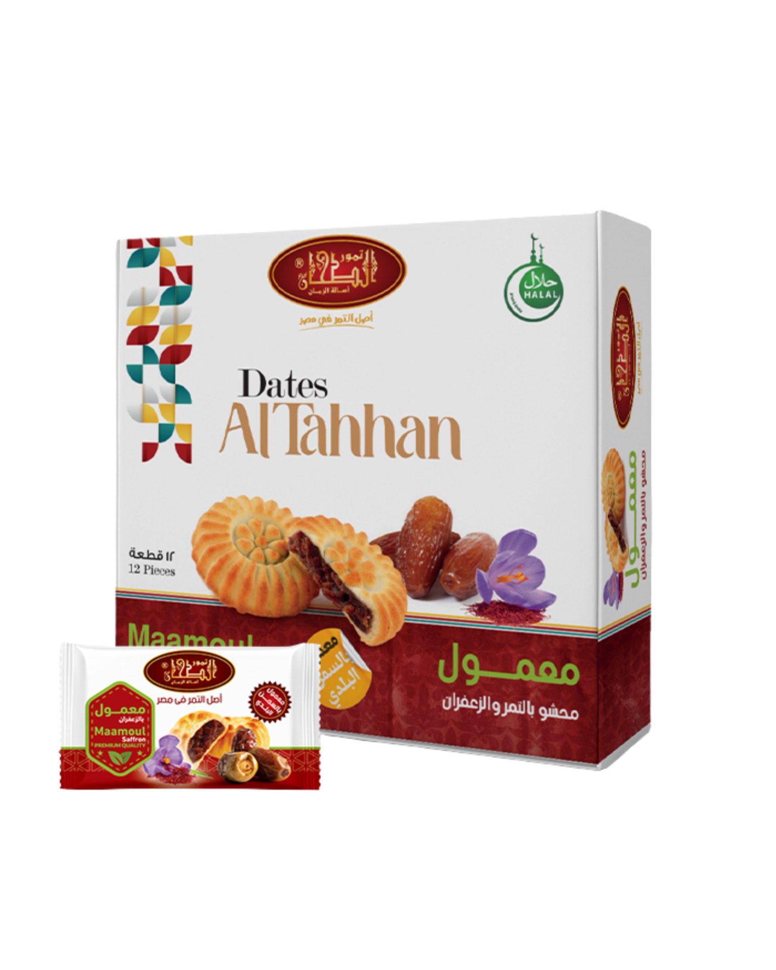 Al Tahhan sušenky maamoul s datlovou pastou se šafránem 240g (12ks)