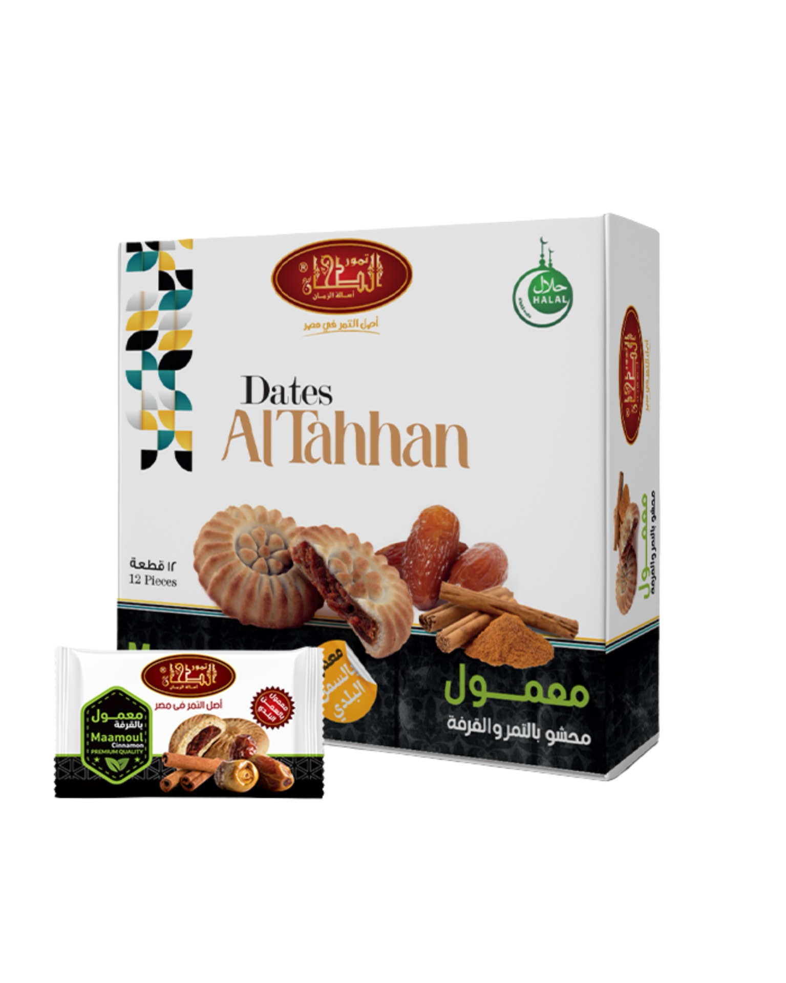 Al Tahhan sušenky maamoul s datlovou pastou se skořicí 240g (12ks)